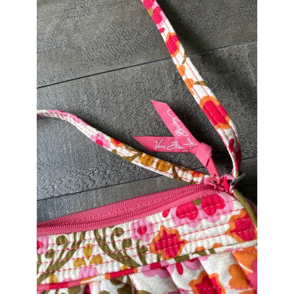 Vera Bradley 2011 Folkloric Small Crossbody Handbag Purse All In One Wristlet - Picture 3 of 6